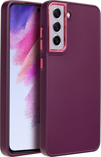 Kuti telefoni OEM për Samsung Galaxy S21 FE, TPU e butë, kornizë e fortë te kamera, vjollcë