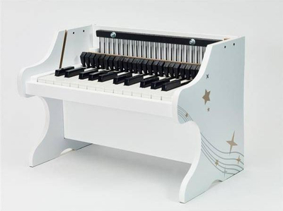 Piano lodër për kalamaj Classic World, dru, e bardhë