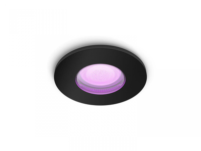 Spot e futur Philips Hue Xamento, LED White & Color Ambiance, IP44, e zezë