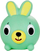 Lodër fidget për shtrydhje Green Bunny, kundër stresit, e gjelbër