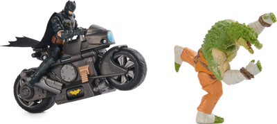 Set lodrash DC Comics Batman Transforming Batcycle Battle Pack, figura 10 cm, Motoçikletë që transformohet, shumëngjyrëshe