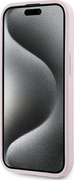 Mbulesë telefoni Karl Lagerfeld KLHCP14SPQDSMGP për iPhone 14, 15, 13 6.1\", hardcase, rozë
