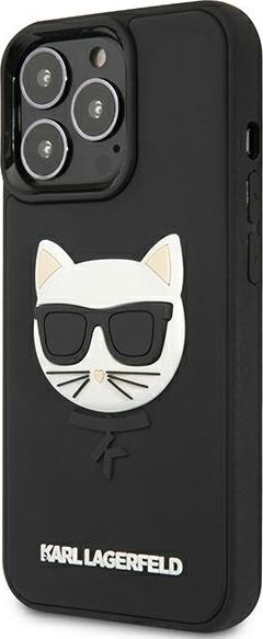 Futrollë telefoni Karl Lagerfeld KLHCP13LCH3DBK, iPhone 13 Pro 13 6.1", hardcase, e zezë