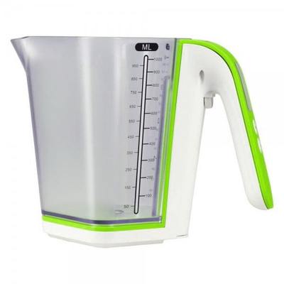 Peshore kuzhine digjitale Hausberg HB-6014, 2 kg, ekran LCD, jeshile me të bardhë