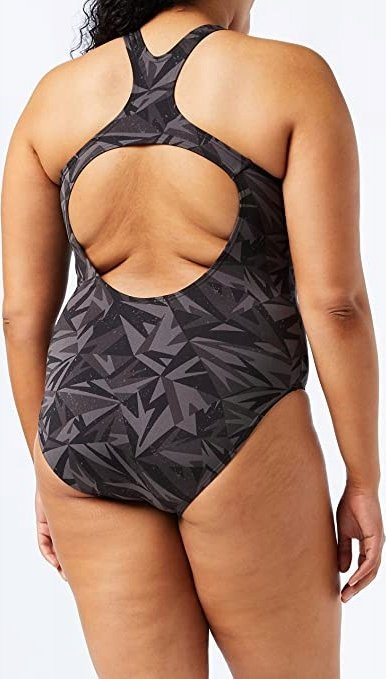 Kostum noti për goca Speedo Hyperboom Medalist, Endurance+, i zi gri