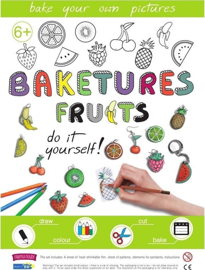 Set kreativ Fabryka Frajdy Baketures Fruits, DIY, për varëse çelsash edhe vathë