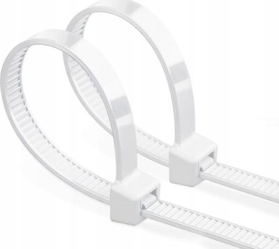 Set kapëse kabllosh Montis, 3.6 x 300mm, mban gjer në 18kg, të bardha