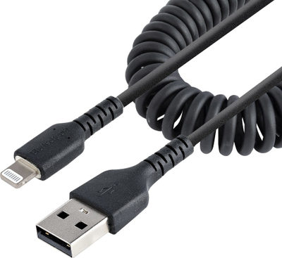 Kabllo USB në Lightning StarTech.com, 50cm, e përdredhur, e zezë
