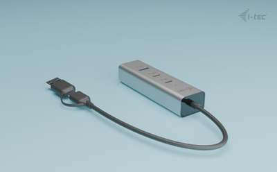 HUB полнач I-tec Metal Universal, 2x USB C, 2x USB A, Power Delivery 85W