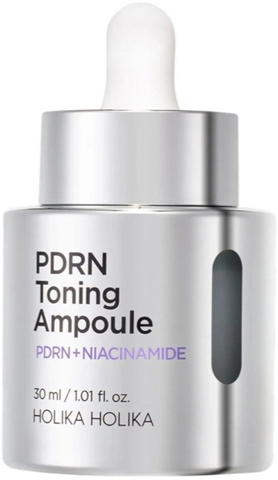 Ампула за лице Holika Holika PDRN Toning, 30ml, со ниацинамид, сиво-сребрена