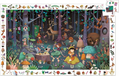 Сложувалка набљудување Djeco DJ07504 Enchanted Forest, за деца, шарена