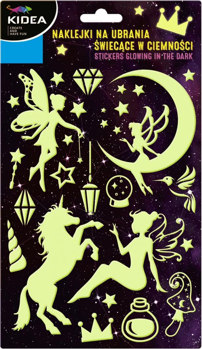 Лепенки за облека Derform Magic, што светат во темнина, со флуоресцентен ефект