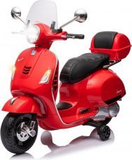 Motorr elektrik për fëmijë Milly Mally Vespa GTS Super, 6V, me drita LED, i kuq