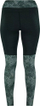 Leggins sportiv FIERCE PNTS, slim fit, shtrirje 4 drejtime, jeshil me print