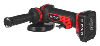 Brushe këndore me bateri Yato YT-82826, 18V, disk 125mm, e kuqe