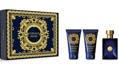Set për trup dhe fytyrë Versace Versace Pour Homme Dylan Blue  EDT 50ml + losion pas rroje 50 ml + xhel dushi 50 ml