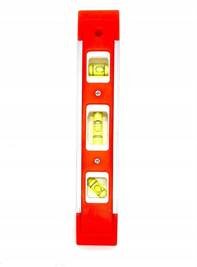 Nivel Isma Spirit Level IS-48105-7, PVC, 225mm, me magnet