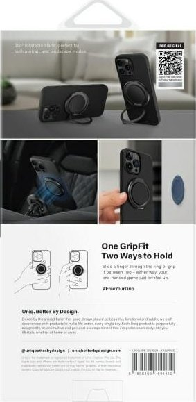 Këllëf telefoni Uniq Keva Air MagClick për iPhone 16 Pro 6.3\", me karikim wireless, i zi