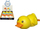 Figurë lodër Swede Wind up Duck, rosë mekanike, për kalamaj, shumëngjyrëshe