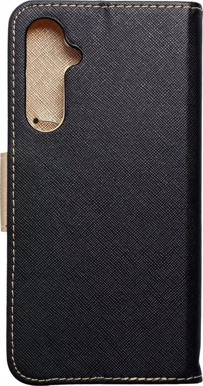 Футрола Fancy Book за Samsung S24 Ultra, со џебови за картички, црно-златна боја