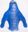 Lodër antistres Van Manen Stretch Gorilla, 12 cm, material i butë, shumëngjyrëshe