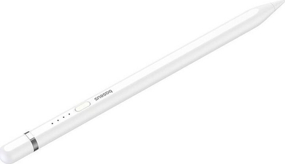 Stilus aktiv Baseus Smooth Writing Series, karikim wireless, Lightning, i bardhë