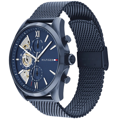 Orë dore për meshkuj Tommy Hilfiger Baker 1710646, e kaltër