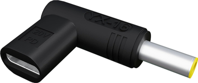 Adapter USB Blow, USB C në DC 3.0x5.5mm me pin, 20V, i zi