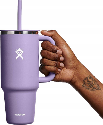 Gotë termike Hydro Flask All Around Travel Tumbler, 40oz, çelik inox, ngjyrë vjollcë