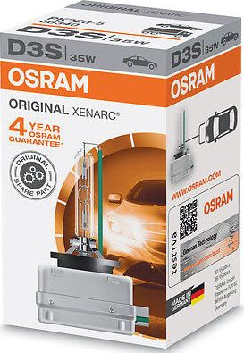 Llampë ksenon për fener OSRAM Xenarc Original D3S, 35W, 12V, e bardhë