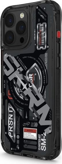 Mbulesë telefoni Skinarma Ekho për iPhone 16 Pro Max 6.9", me karikim magnetik, bardh e zi