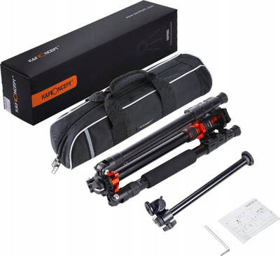 Tripod fotografik K&amp;F Concept S210 KF09.087V4, 231cm, 3 në 1, i zi
