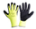 Doreza mbrojtëse me veshje latex Lahti Pro (L250509W), L, të zeza / verdha, 12 palë 