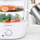 Пароброд за готвење Aigostar Fitfoodie, 800W, 3 нивоа, бел