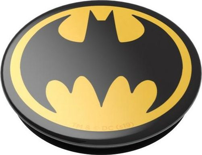 Mbajtëse telefoni PopSockets PopGrip Batman Logo, universale, e verdhë e zezë