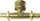 Tee bronzi Tece FI, 16mm x 1/2" x 16mm, bronzi