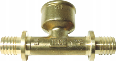 Tee bronzi Tece FI, 16mm x 1/2" x 16mm, bronzi
