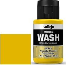 Bojë modelizmi Vallejo Model Wash VJP76503, 35 ml, e verdhë e errët