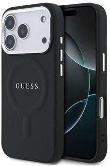 Mbulesë telefoni Guess Hardcase Classic Logo MagSafe, për iPhone 17 Pro, e zezë