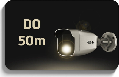 Kamerë IP HiLook Hikvision IPCAM-B2-50DL, 2MP, 4mm, e bardhë