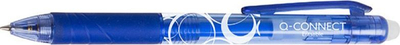 Stilolaps automatik Q-CONNECT Erasable, majë 1.0mm, i kaltër