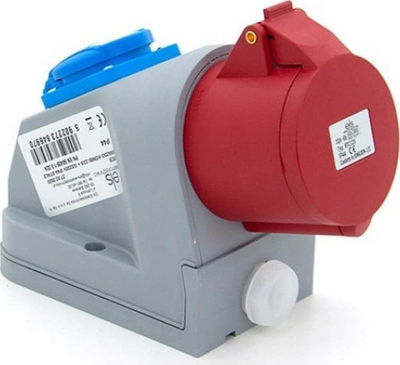 Prizë muri ELS Electrical Engineering CEE 32A, 230V, IP44, gri