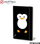 Bllok shënimesh Stifflex Penguin, 13x21 cm, 192 faqe, i zi