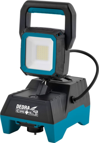 Lampë punëtorie Dedra 18V, 15W, 1600 lm, e zezë