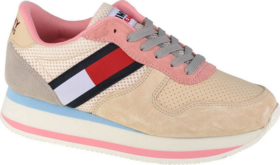 Atlete vrapimi për femra Tommy Hilfiger Jeans Wm Flatform Runner EN0EN01357-AA8, nr. 36, bezhë