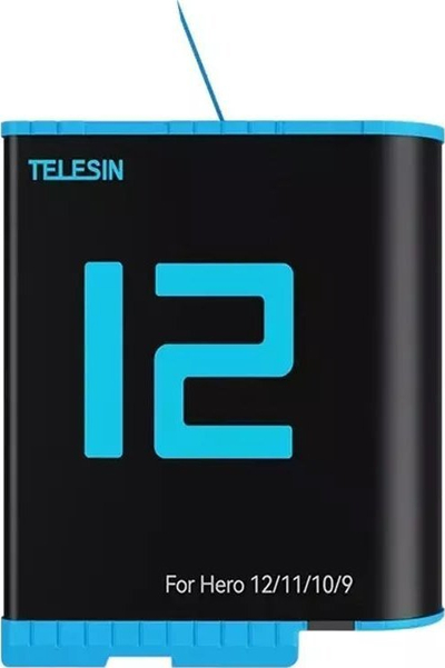 Karikues Telesin për GoPro Hero, 3 bateri, USB, i zi