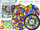 Set lojë shenjë LeanToys Dart Games, target 36 cm, toptha Velcro, shumëngjyrëshe