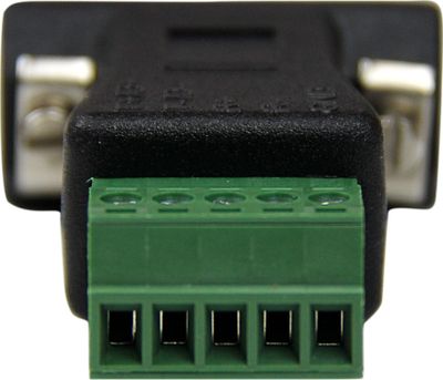 Adapter serial StarTech.com DB9 në terminal block, RS422 RS485, 5 pin, jeshil