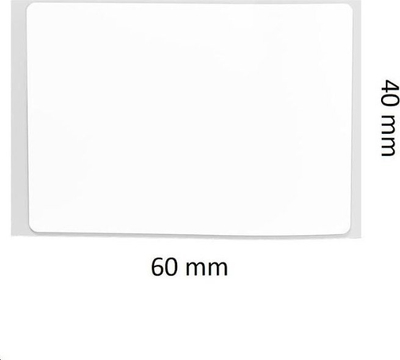Rrotull etiketa termike NIIMBOT B21 B1 B3S, 40x60mm, letër, e bardhë