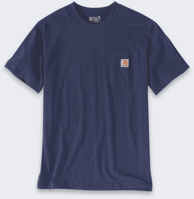 Bluzë pune Carhartt Workwear K87 me xhep, pambuk, S, blu e errët
